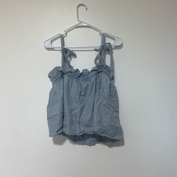 Women’s Express Blue Blouse Medium - Picture 2 of 7